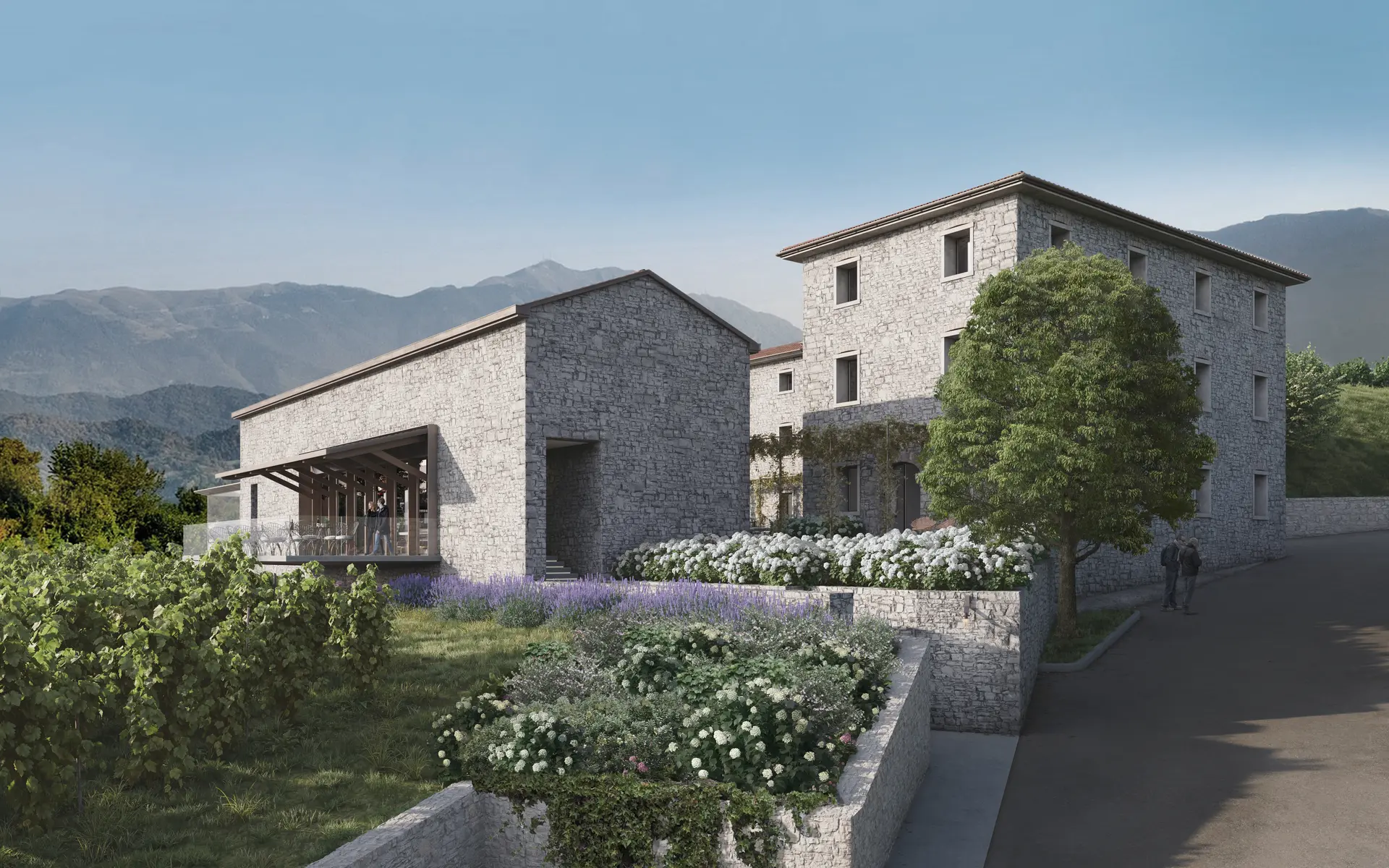 Vista del complesso Relais Borgo Taurino dalla strada